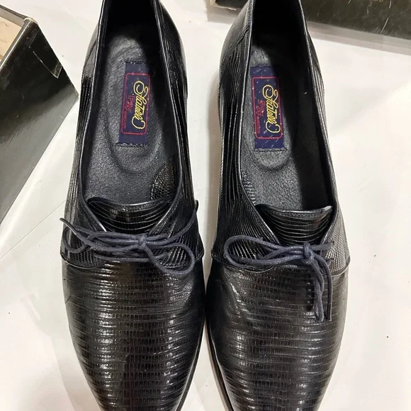 Vintage gently used Fratelli men’s shoes genuine lizard size 12. - Picture 3 of 8